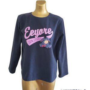 Vintage Disney Eeyore 100% Loveable Long Sleeve Sweatshirt Size Small